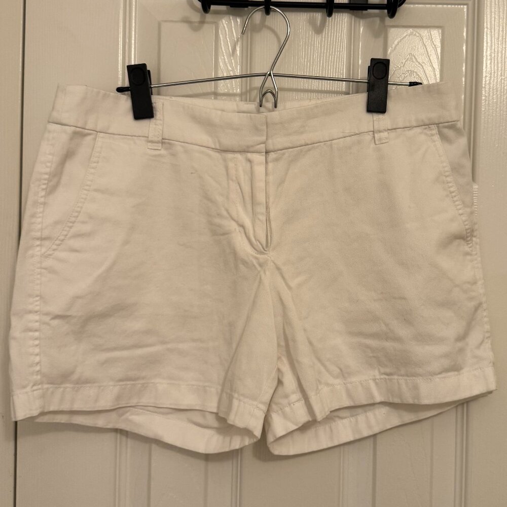 Size 8 white J Crew Shorts